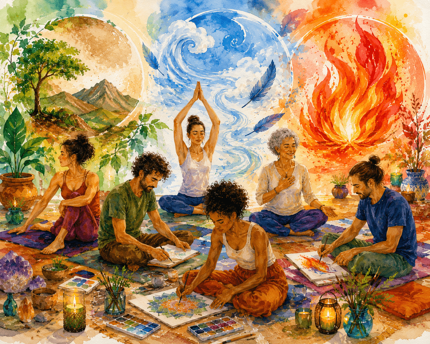 yoga-nantes-ateliers-en-groupe-art-therapie-cycle elements